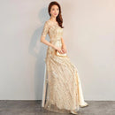 Vestido Golden Glamour Gown -  DrèssChic