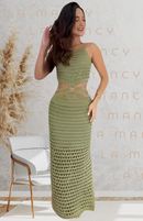 Vestido Pistache Tricot - DrèssChic