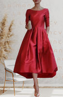 Vestido Midi Clássico Rosa Allegra - DrèssChic