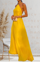 Vestido Longo Leve e Iluminado Solenne d’Or - DrèssChic