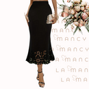 Saia Cintura Alta de Renda Jéssica - JupeChic