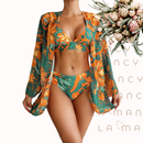 Biquíni e Saída Golden Tropical - SoleilChic