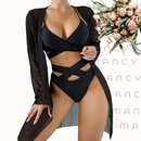 Biquíni e Saída Noir Elegance - SoleilChic