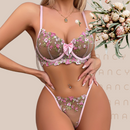 Conjunto Lingerie Renda Fleur Séduisante - LadyChic