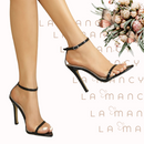 Sandália Salto Agulha de Verniz Ligne Élégante - PasChic