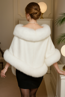 Estola de Pele Xale Feminino de Inverno - Blanc Glacé®
