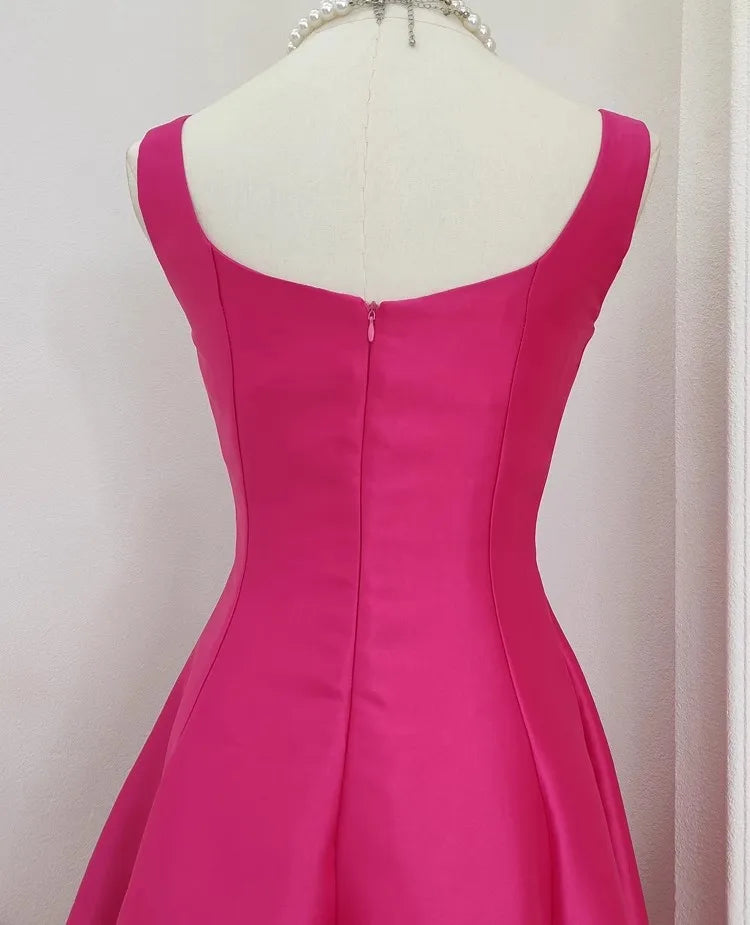 Vestido de Cetim Midi-Longo Realeza Serena  - DrèssChic®