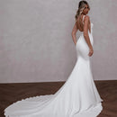 Vestido Longo em Cetim Lune d’Ivoire - DrèssChic