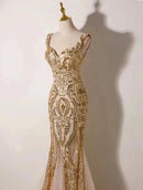 Vestido Longo em Paetê Sirène Royale - DrèssChic