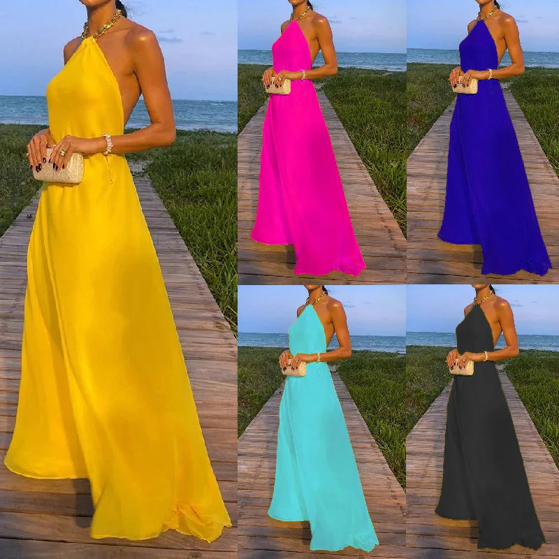 Vestido Longo Leve e Iluminado Solenne d’Or - DrèssChic