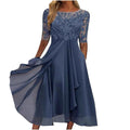 Vestido Bordado Midi-Longo Aurora Eterna  - DrèssChic