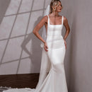 Vestido Longo em Cetim Lune d’Ivoire - DrèssChic