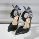 Scarpin de Couro Salto Agulha Fly Butterfly® - PasChic