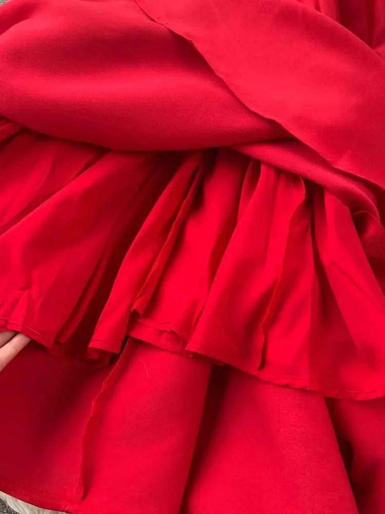Vestido de Cetim Midi-Longo Realeza Serena  - DrèssChic®