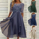 Vestido Bordado Midi-Longo Aurora Eterna  - DrèssChic