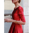 Vestido Midi Clássico Rosa Allegra - DrèssChic