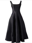 Vestido de Cetim Midi-Longo Realeza Serena  - DrèssChic®