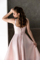 Vestido de Cetim Midi-Longo Realeza Serena  - DrèssChic®