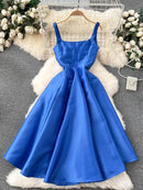 Vestido de Cetim Midi-Longo Realeza Serena  - DrèssChic®