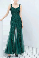 Vestido Longo em Paetê Sirène Royale - DrèssChic