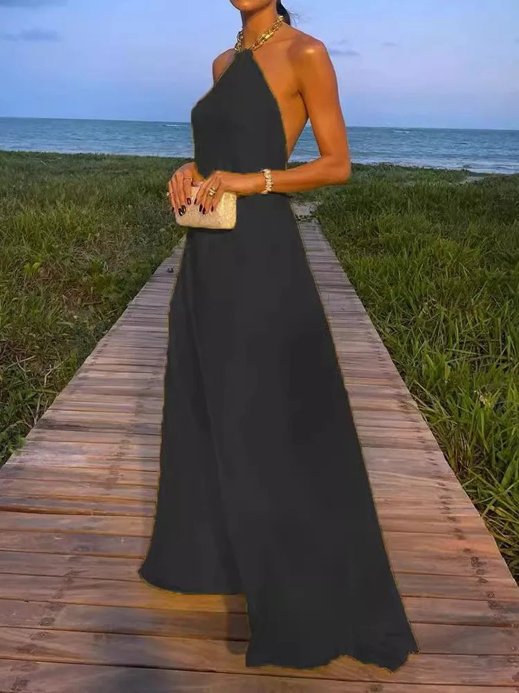 Vestido Longo Leve e Iluminado Solenne d’Or - DrèssChic