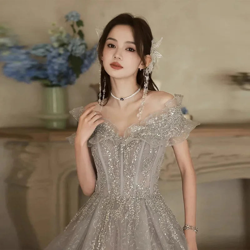 Vestido Longo Princesa Lórien Sparkle - DrèssChic