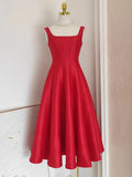 Vestido de Cetim Midi-Longo Realeza Serena  - DrèssChic®