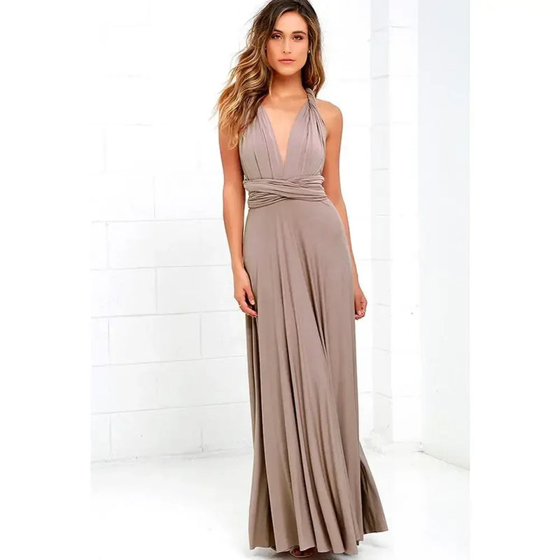 Vestido de Viscolycra Longo Versáli  - DrèssChic®