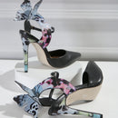 Scarpin de Couro Salto Agulha Fly Butterfly® - PasChic