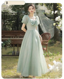 Vestido Longo Clássico Madrinha Belle Vert  - DrèssChic