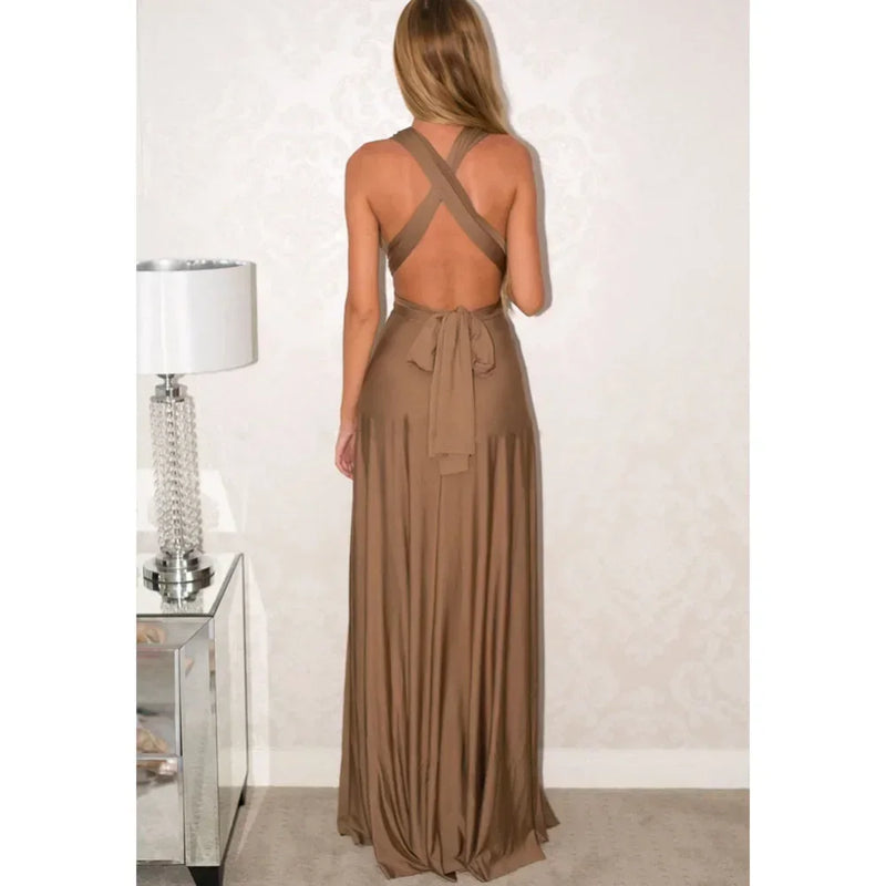 Vestido de Viscolycra Longo Versáli  - DrèssChic®