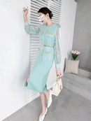 Vestido Midi Clássico Émeraude Royale - DrèssChic