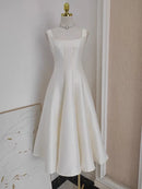 Vestido de Cetim Midi-Longo Realeza Serena  - DrèssChic®