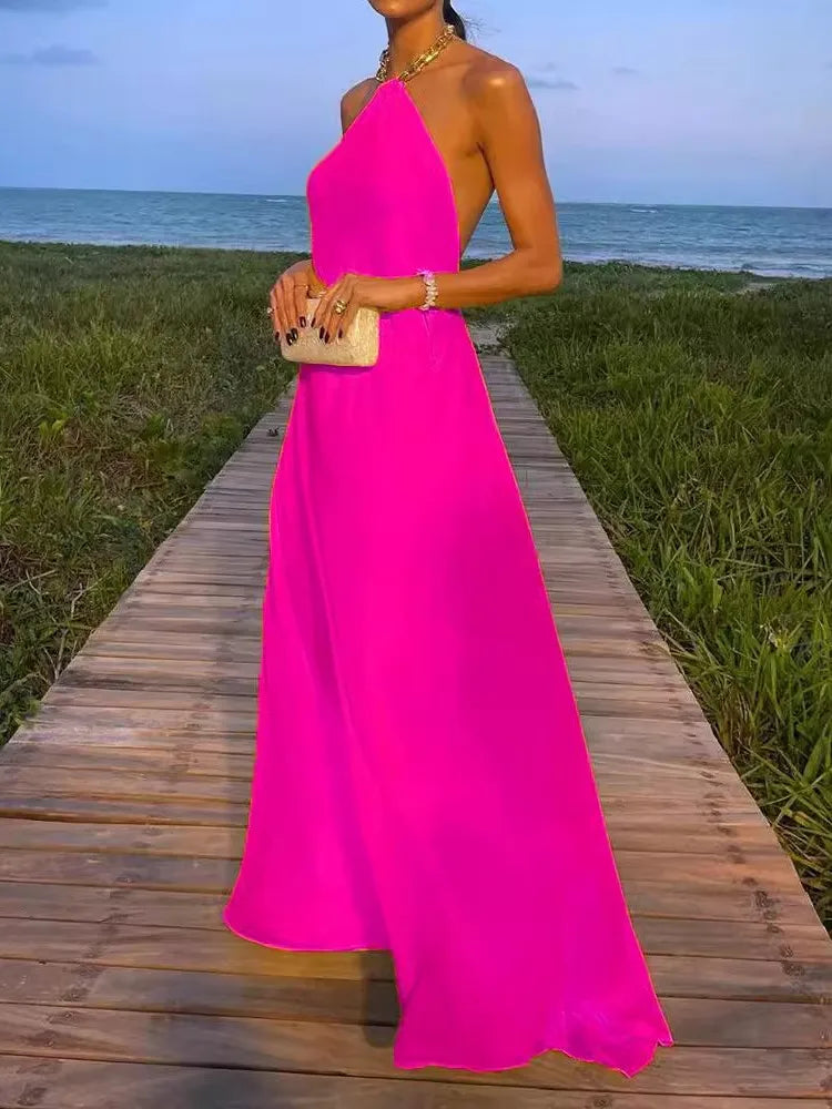 Vestido Longo Leve e Iluminado Solenne d’Or - DrèssChic