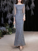 Vestido Longo em Paetê Éclat de Perles - DrèssChic