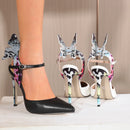 Scarpin de Couro Salto Agulha Fly Butterfly® - PasChic