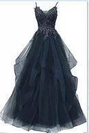 Vestido Longo em Renda e Organza Fleur de Brise - DrèssChic