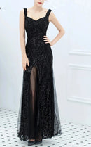 Vestido Longo em Paetê Sirène Royale - DrèssChic