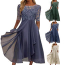 Vestido Bordado Midi-Longo Aurora Eterna  - DrèssChic