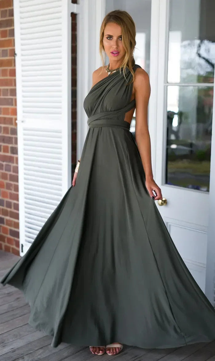 Vestido de Viscolycra Longo Versáli  - DrèssChic®