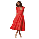 Vestido Elegante Midi Longo Elisa Fleur - DrèssChic