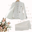 Terninho Feminino Alfaiataria Premium 3 Peças - Dominance Chic®