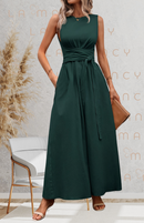 Vestido Midi Longo Elegante e Clássico - Green Majestueuse®