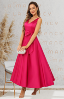 Vestido Midi Longo Sofisticado Noeud de Soie - DrèssChic