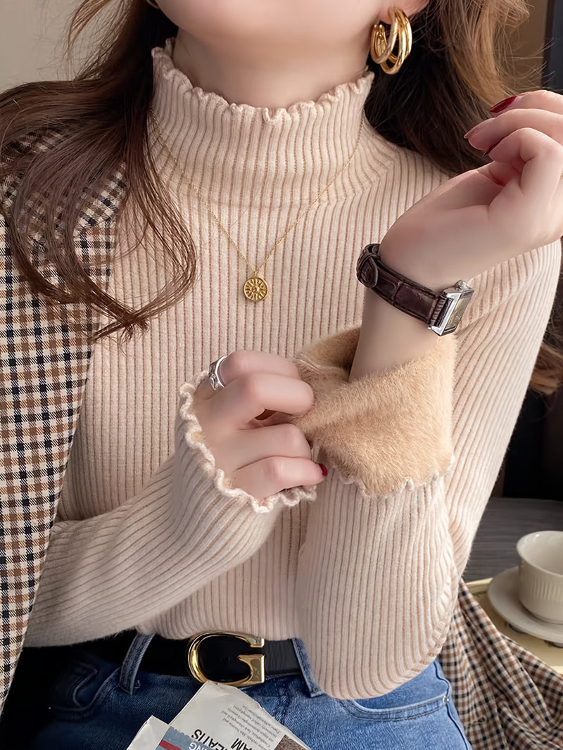 Suéter Feminino Forrado de Lã - Winter Embrace®