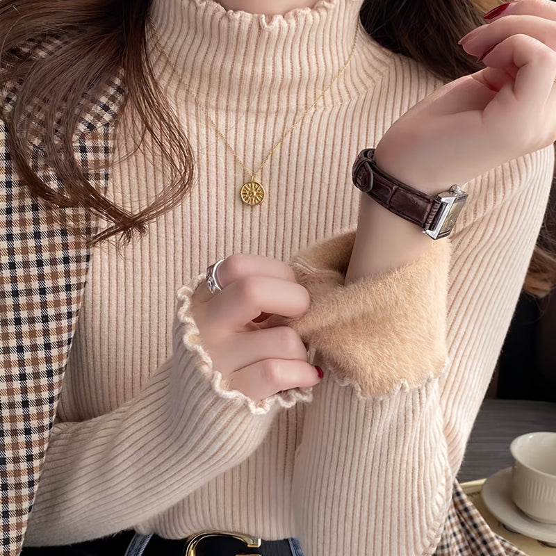 Suéter Feminino Forrado de Lã - Winter Embrace®