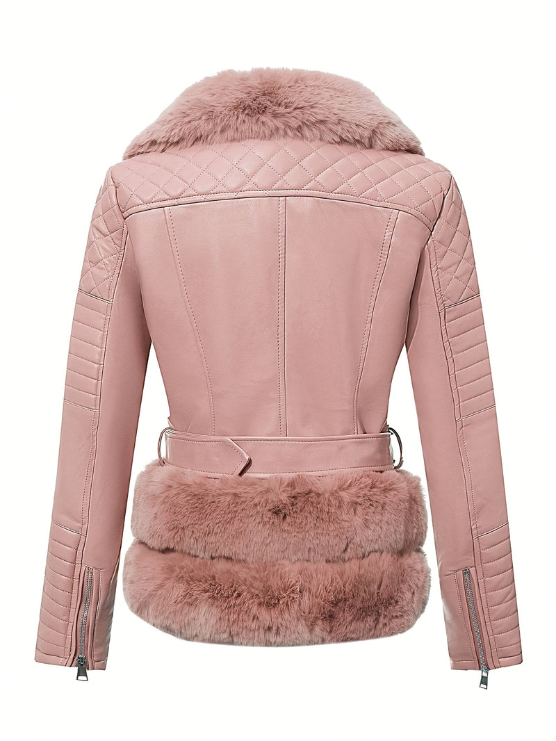 Jaqueta Feminina de Couro e Pele - Realeza Urbana®