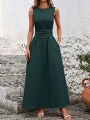Vestido Midi Longo Elegante e Clássico - Green Majestueuse®