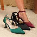 Sapato de Salto de Cetim Elegante Feminino - Serene Grace®