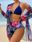 Biquíni e Saída Flowery Sea - SoleilChic